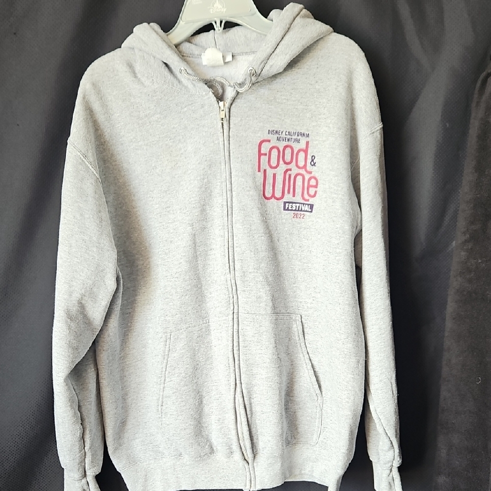 Disney California Adventure Food And Wine Festival 2022 Grey Hooded Sweatshirt